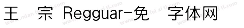 王汉宗 Regguar字体转换